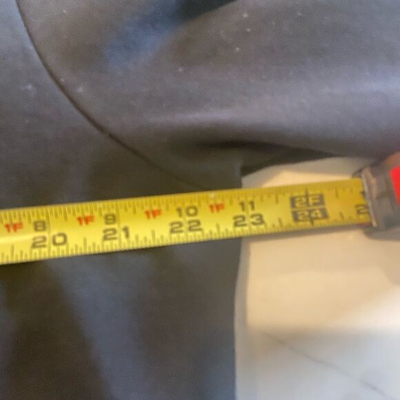 True Religion Mens Crew Sweater Sz XL Black Metal Logo Long Sleeve White Stripe - Picture 5 of 8